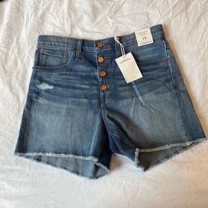 [NWT] J.Crew High Rise Button Fly Denim Shorts